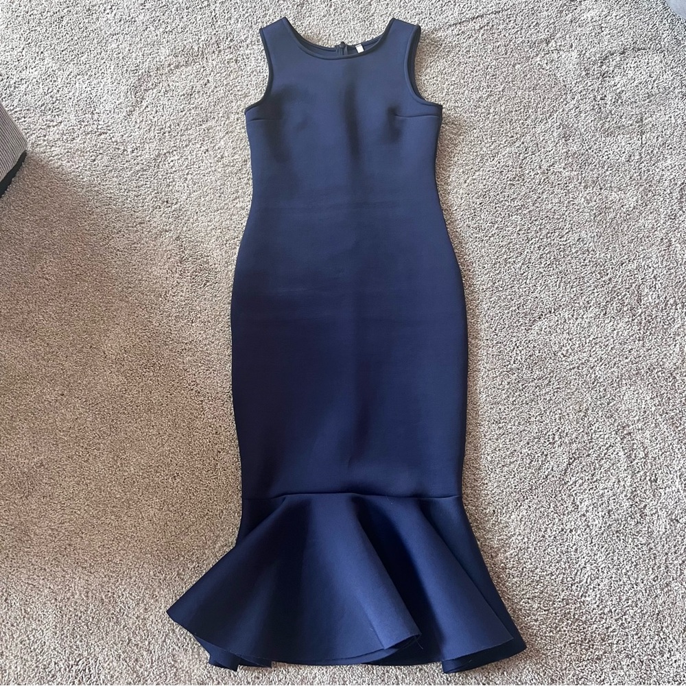 Cherry Mellow - Women’s (S) Navy Blue Sleeveless Mermaid Dress - Picture 1 of 3